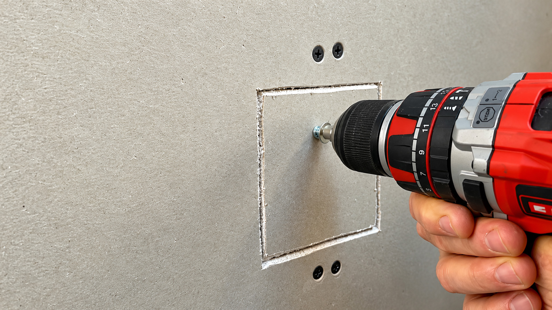 Watch a simple wood backer method patch a broken drywall hole completely