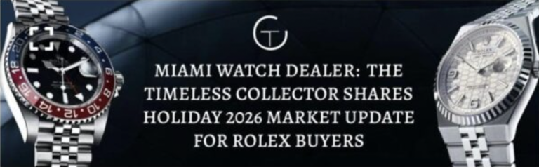 The Timeless Collector shares 2026 holiday outlook for Rolex and luxury ...