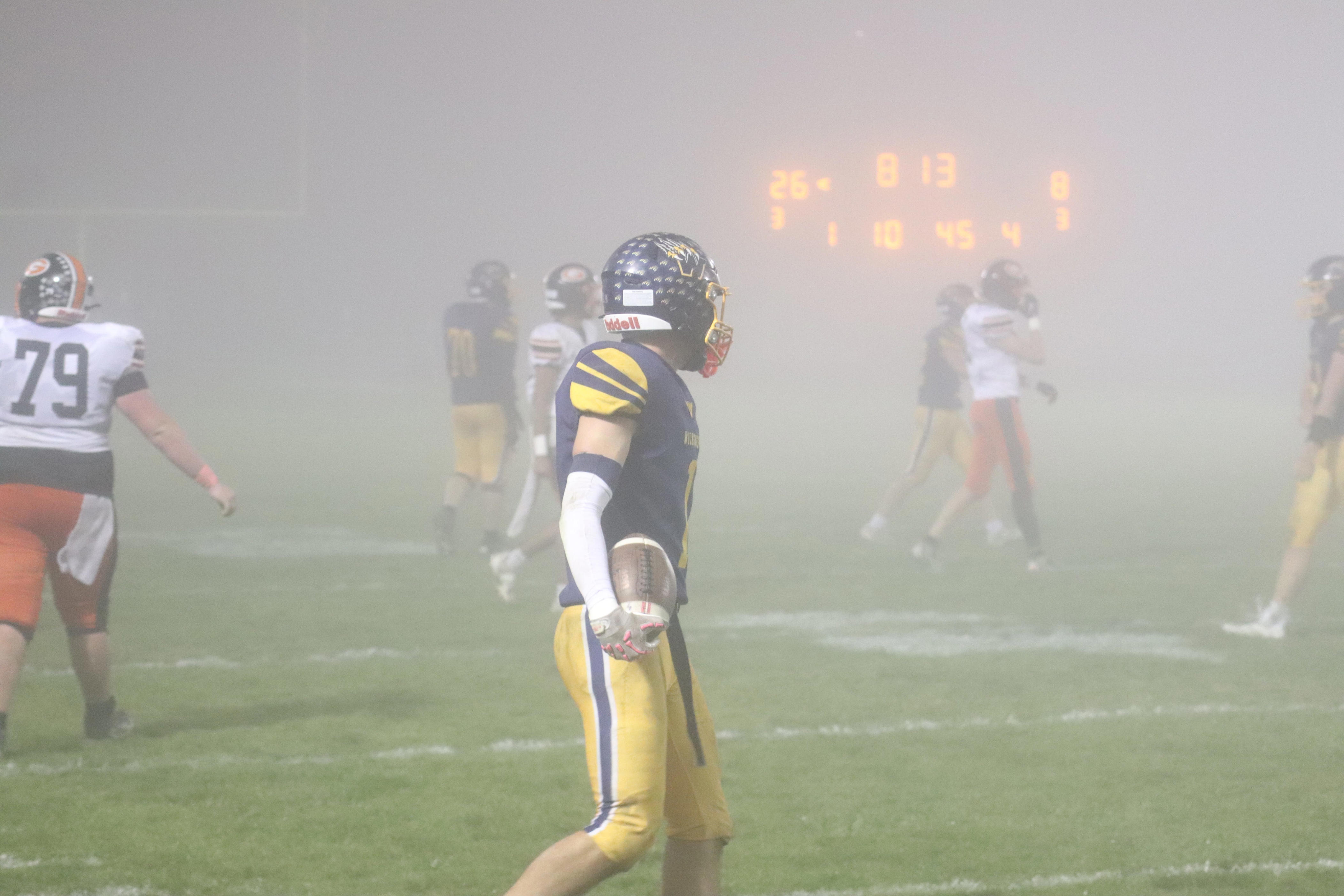 Wesley Kayser helps lead Woodmore out of fog