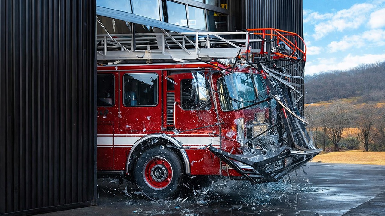 Man buys a $5,000 fire truck and takes it for a test drive