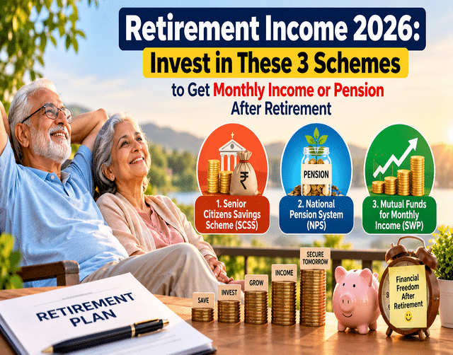 Retirement income 2026: Invest in these 3 schemes to get monthly income ...