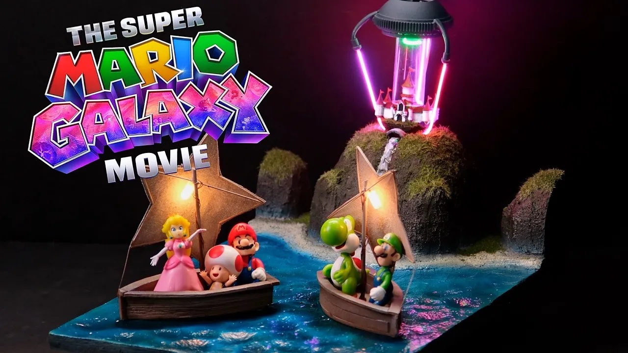 Super Mario Galaxy diorama build
