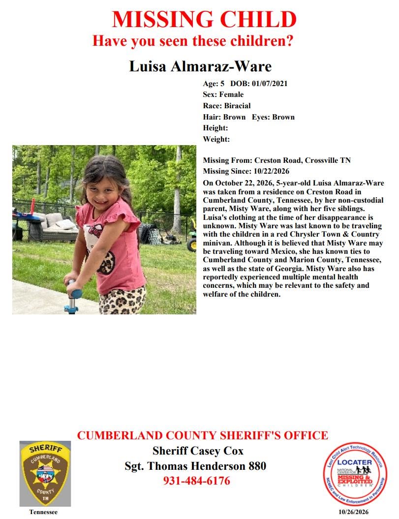 Six siblings reported missing from Crossville; may be with non ...