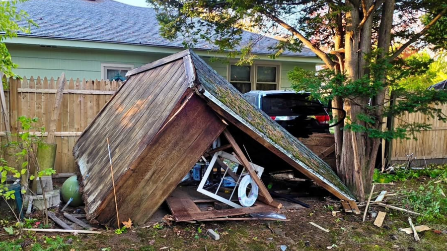 Driver hospitalized after car hits house in Springfield
