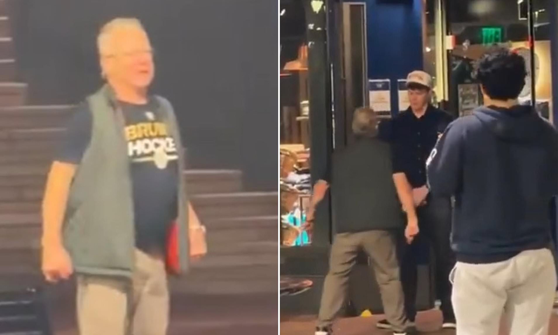 Drunk man's disgraceful public meltdown caught on camera after he was ...