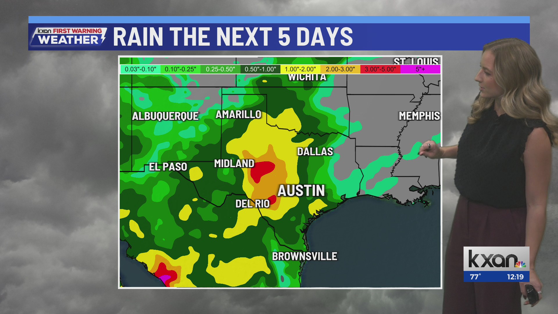 Rain chances increase late week, flood threat for the Hill Country ...