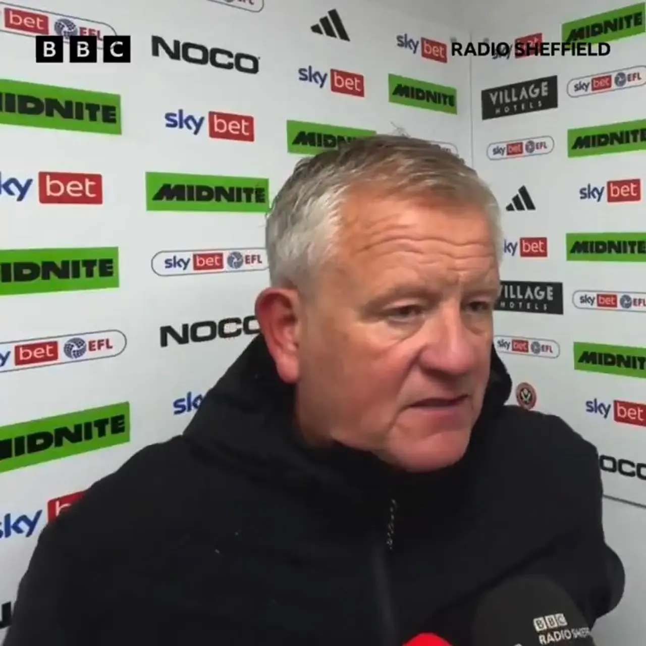 Chris Wilder reacts as Sheffield United draw at home to Derby County