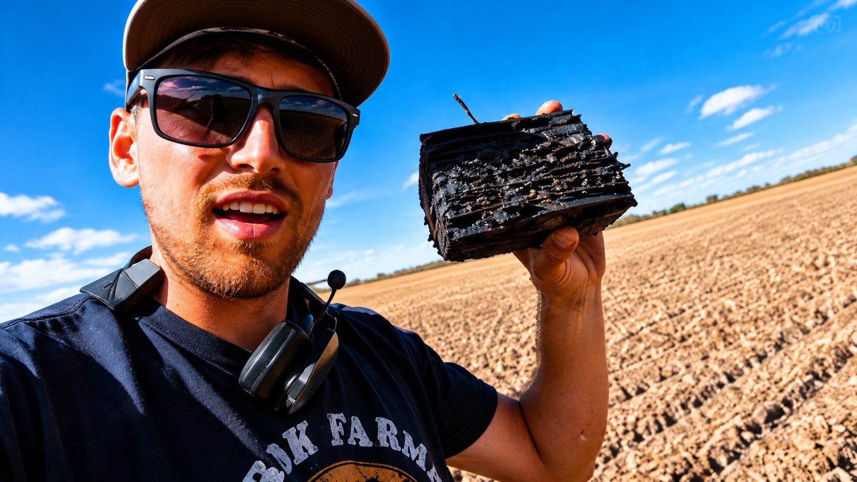 Sprayer takes a hard field hit