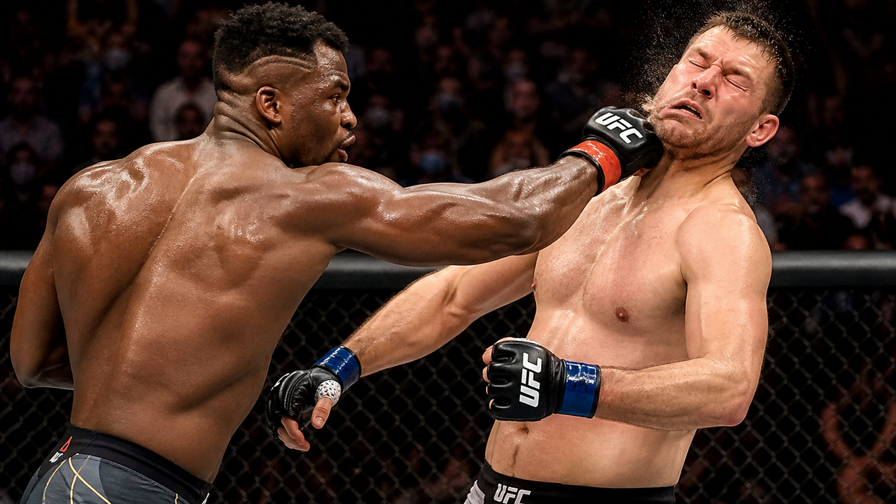 When Francis Ngannou knocked out Stipe Miocic to avenge defeat and ...