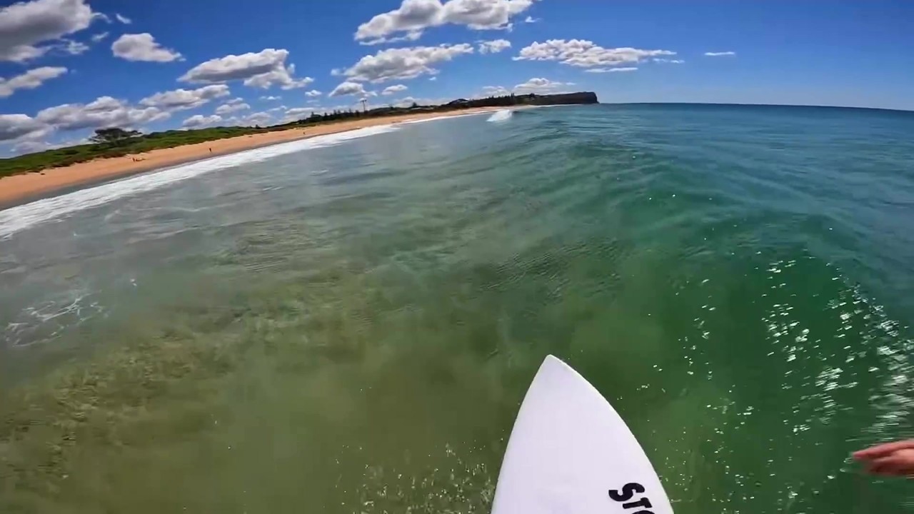 POV Surfer Hits Airs on a Shallow Sand Bank