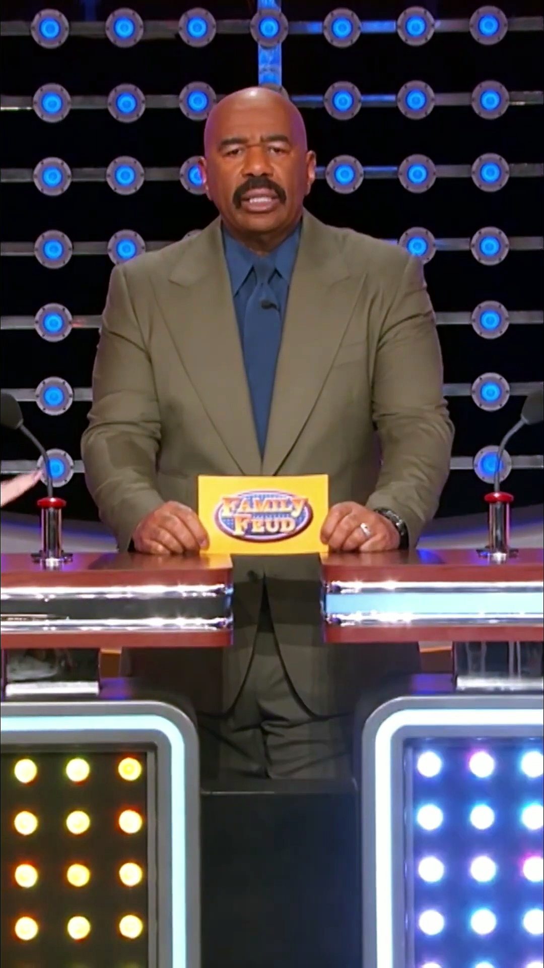 Steve Harvey stunned by pastor's daughter on Family Feud