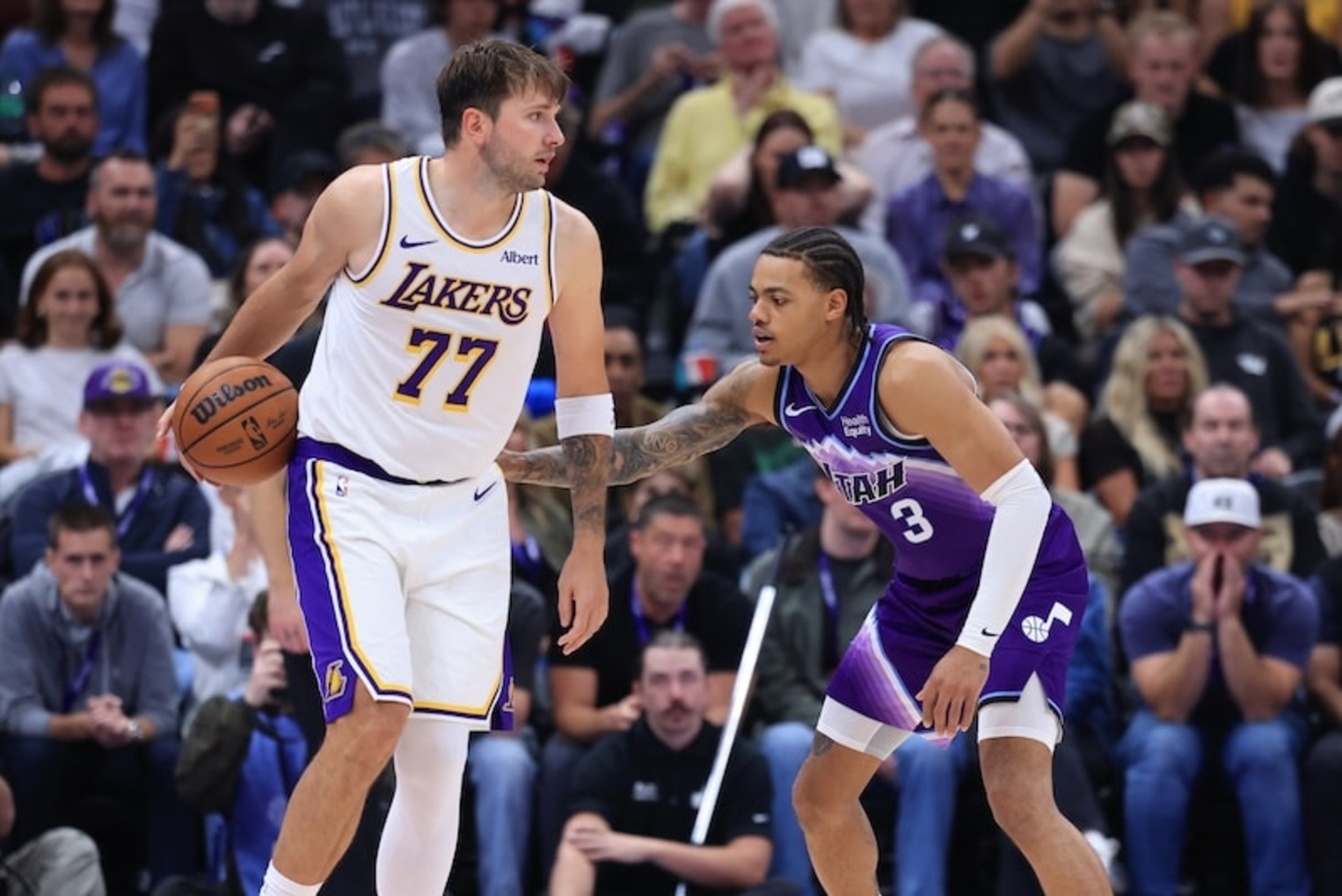 Magic Johnson applauds Luka Doncic’s 52 point performance in Lakers win ...