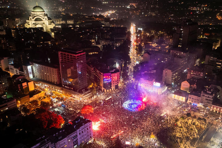 Joy in Belgrade as student-led movement wins in landslide