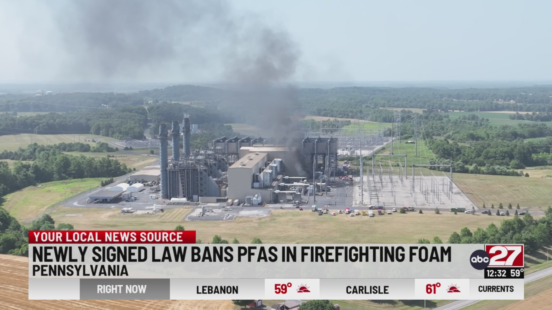 Newly signed law bans PFAS in firefighting foam