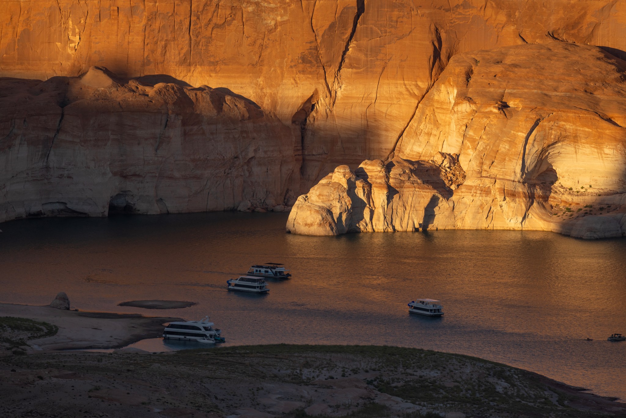 Storms bring relief to Lake Powell as Lake Mead hits record low
