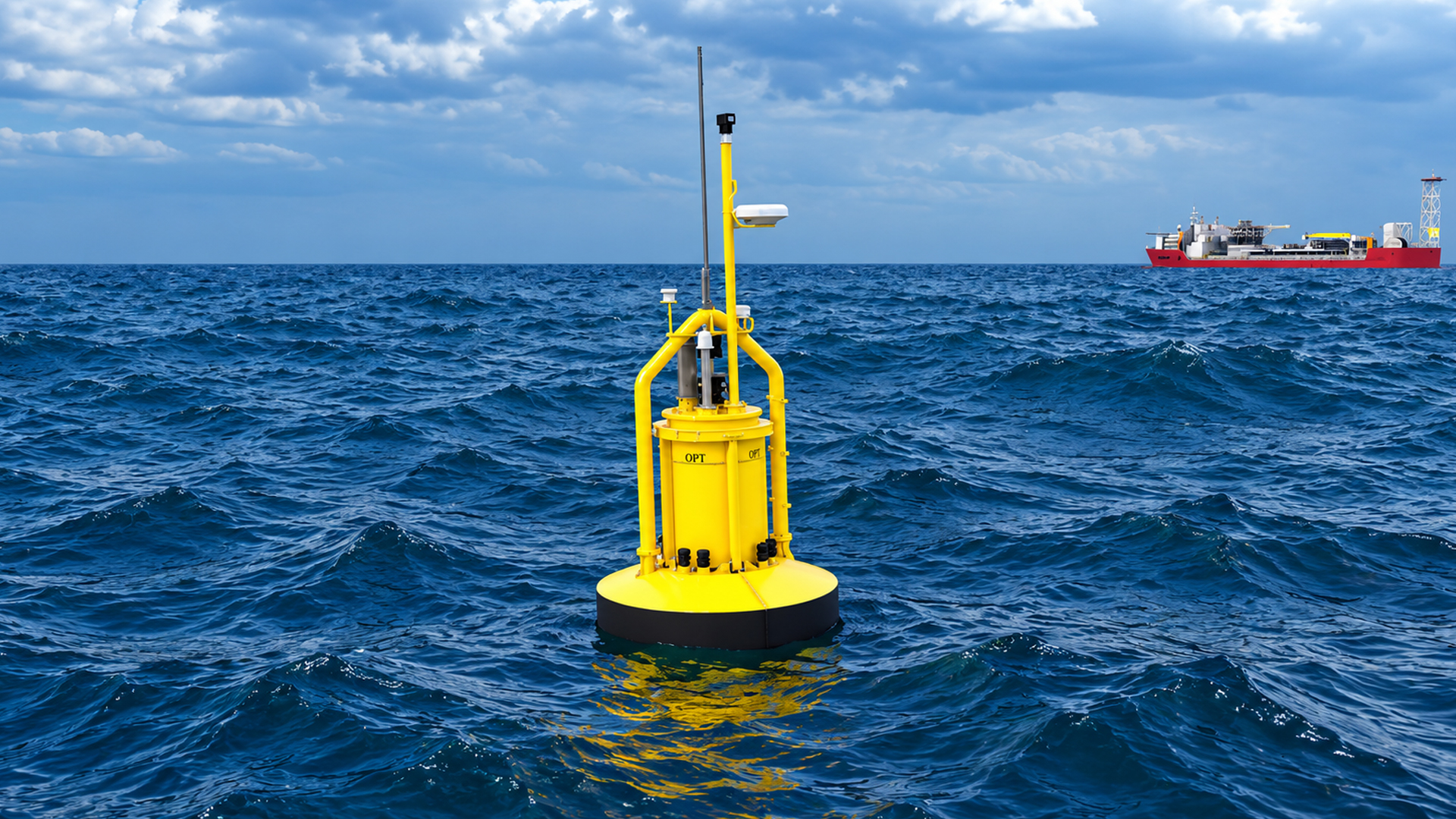 A 900-ton machine on the seafloor turns passing waves into electricity
