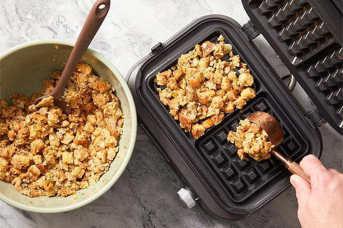 Stuffing waffles