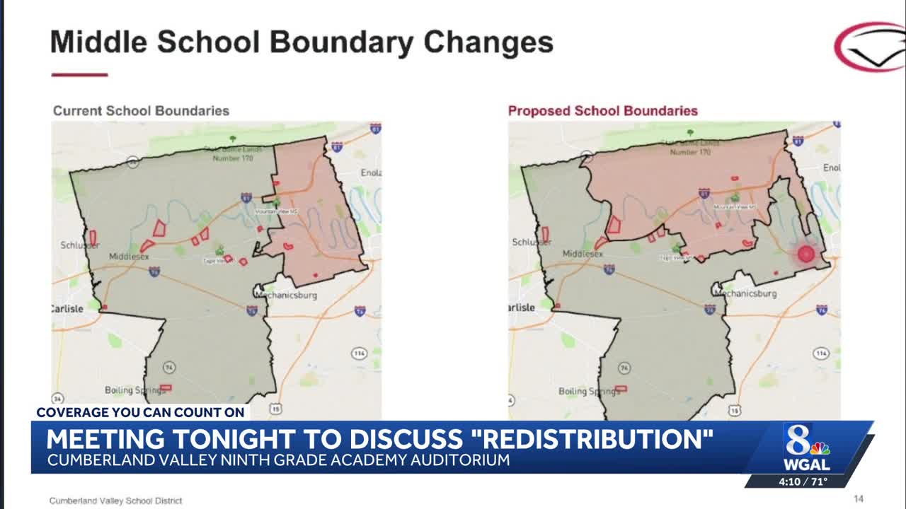Cumberland Valley School District to discuss boundary changes