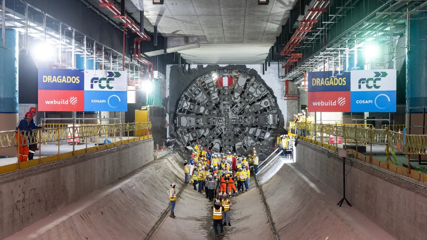Webuild completes tunnel breakthrough on Lima Metro Line 4 section