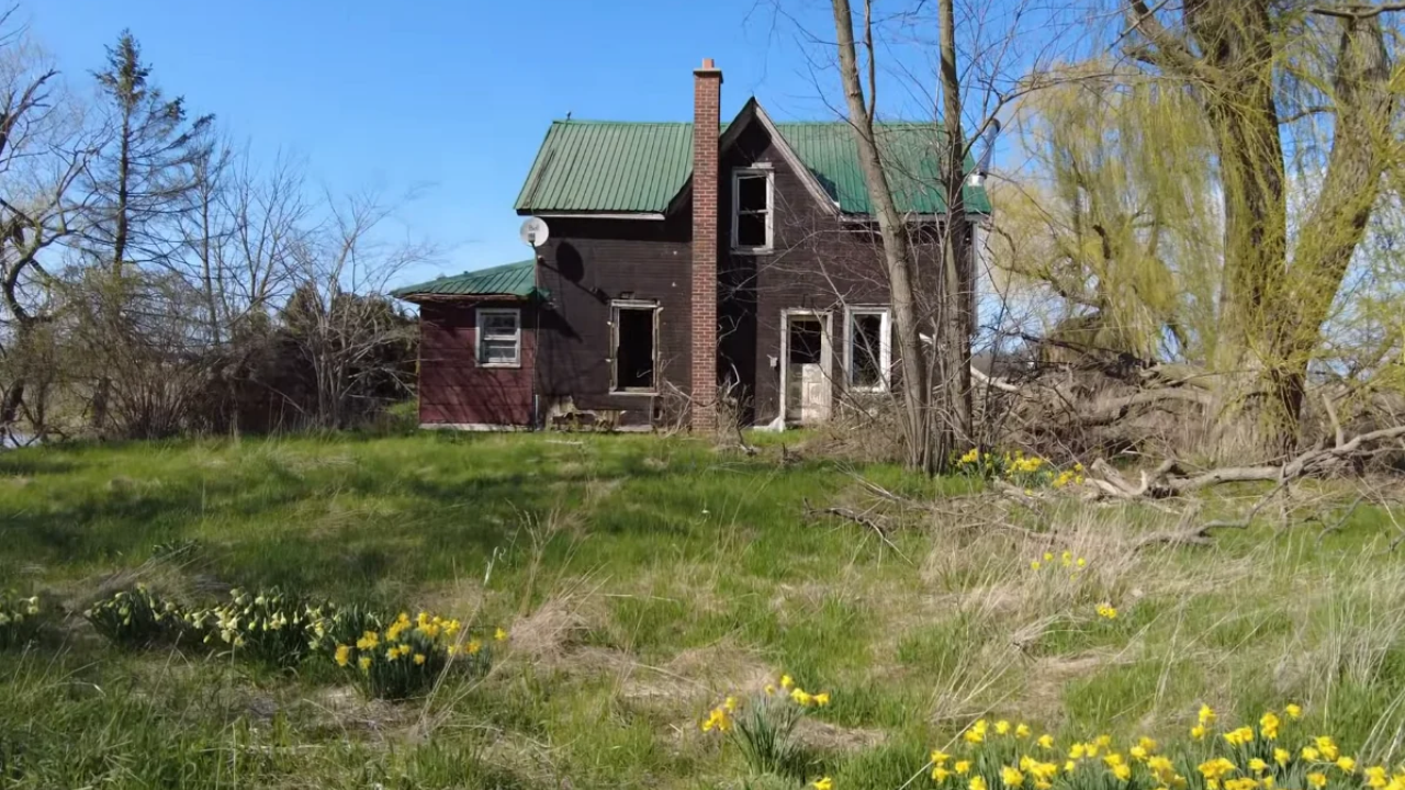 Exploring a secluded abandoned house