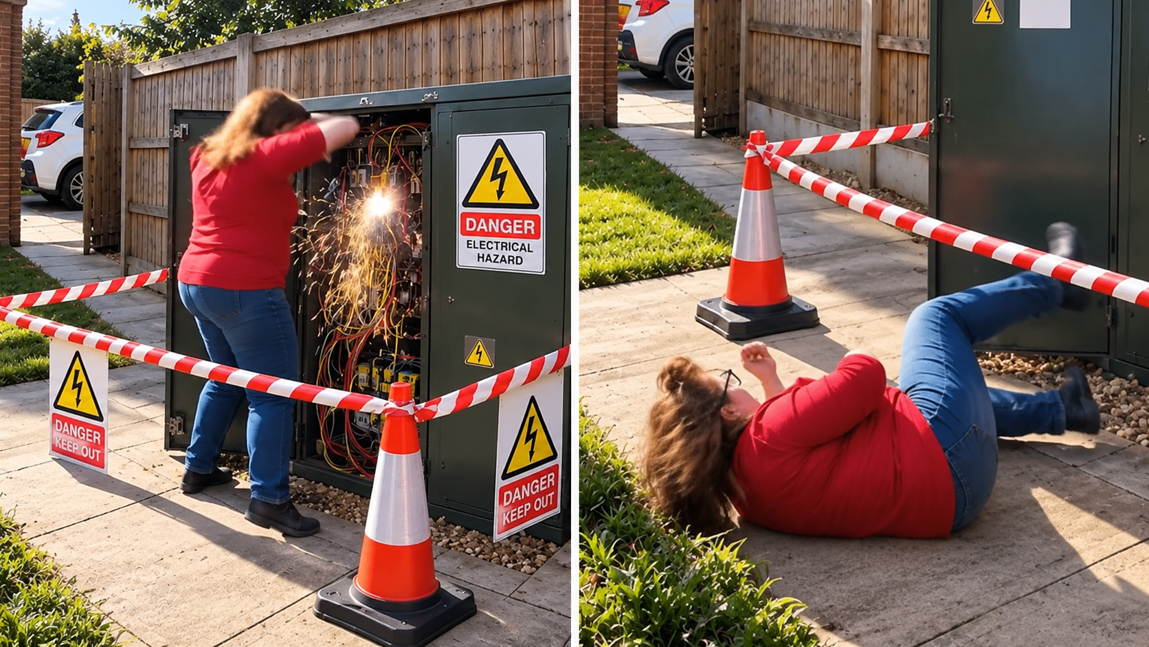 Neighbor gets electrocuted in a woman's garden - and demands compensation