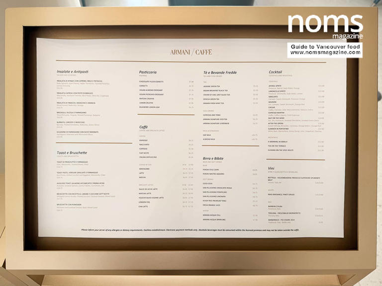 Popular Italian fashion house just opened its first Canadian cafe in ...