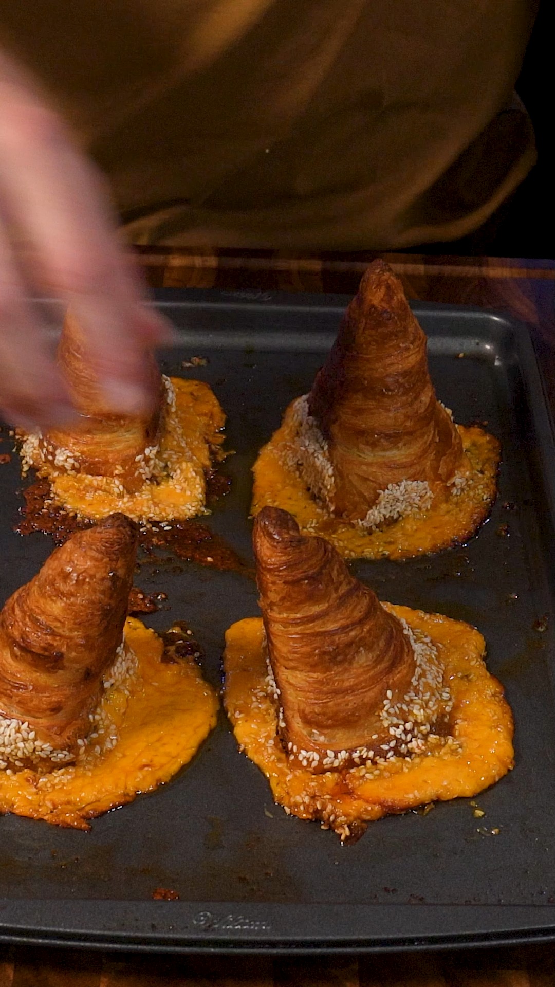 Big Mac stuffed croissant