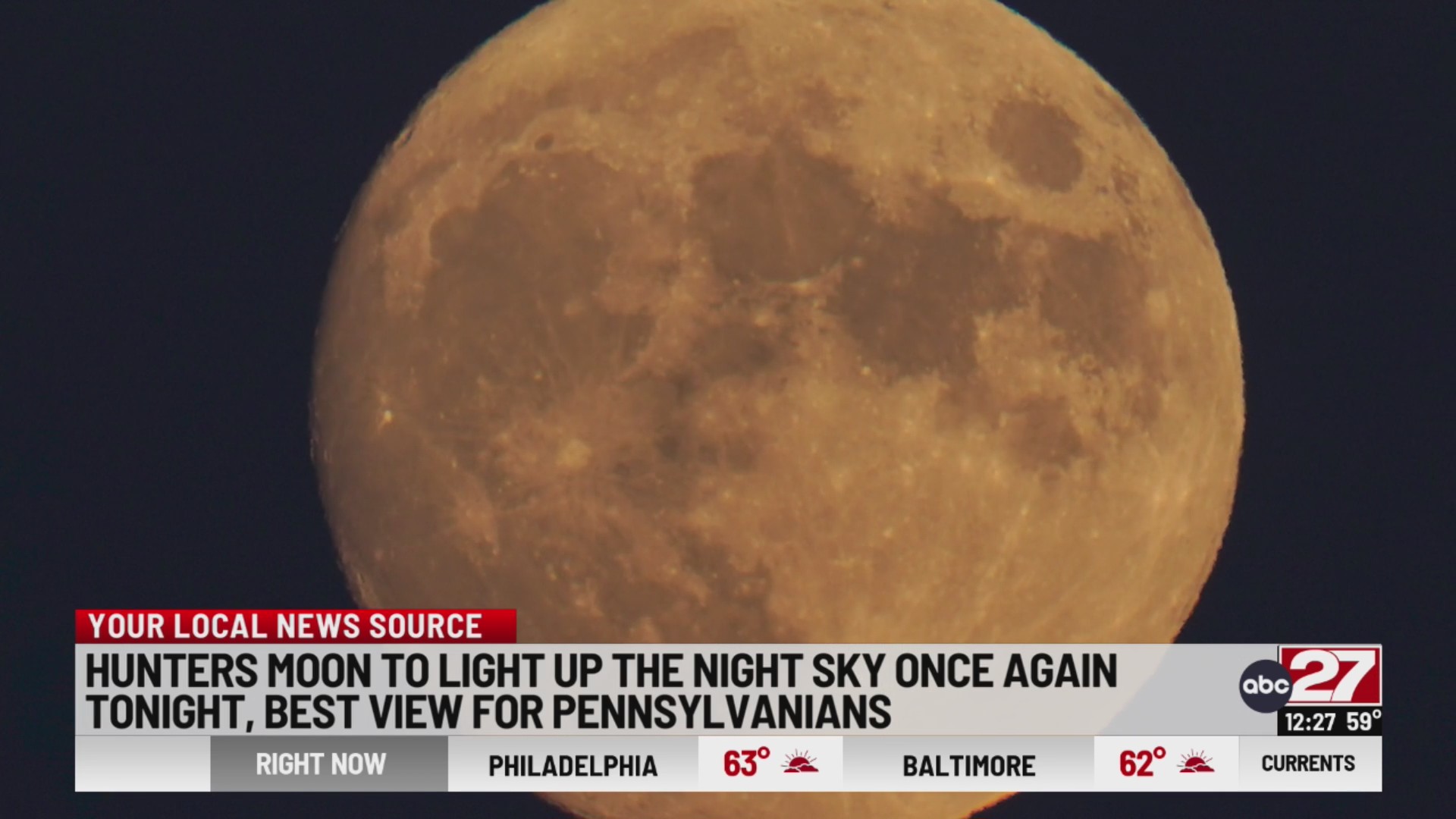Hunters moon to light up Midstate sky