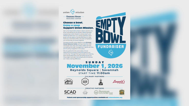 Empty Bowl fundraiser to serve up support for Savannah’s homeless services