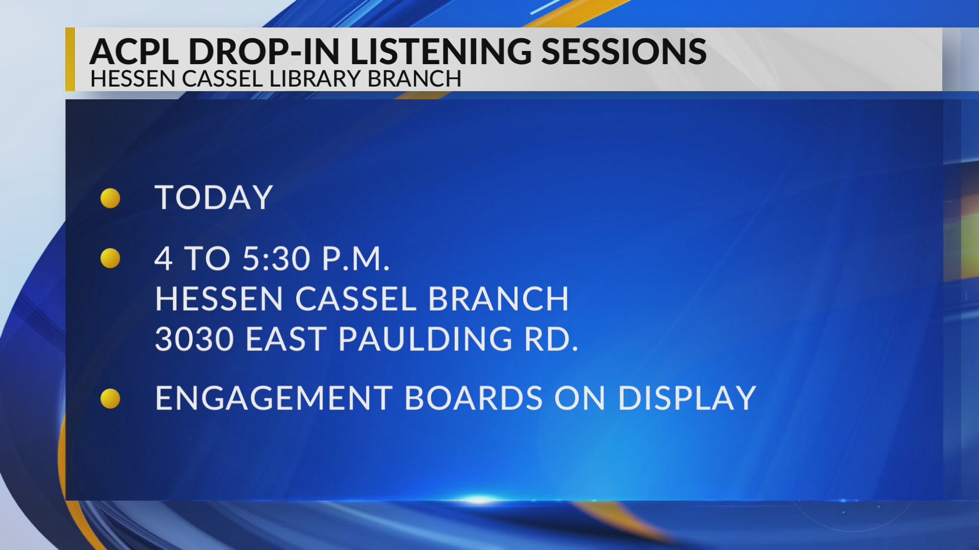Meeting for input on ACPL's Hessen Cassel branch