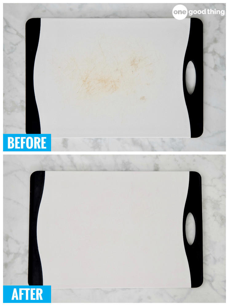 This ridiculously easy hack removes cutting board stains like magic