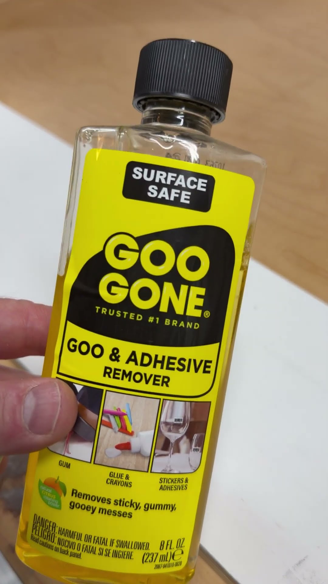 The easiest way to remove barcode stickers