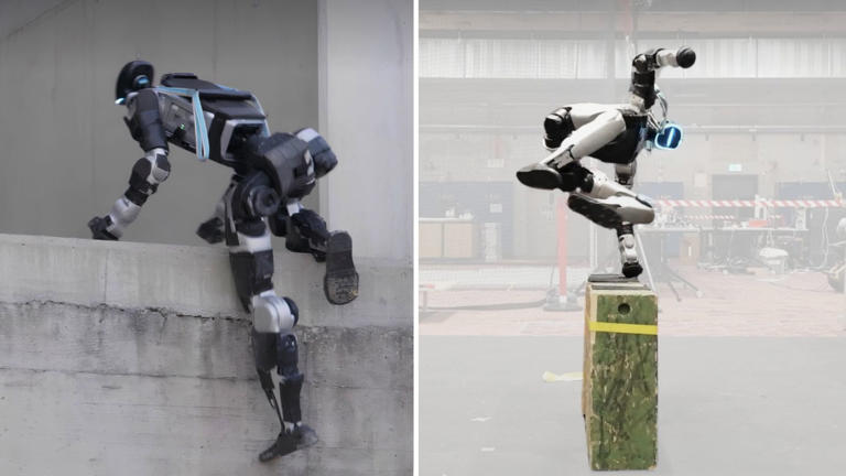 Humanoid robot tackles ladders and obstacles with 92.5% simulation success