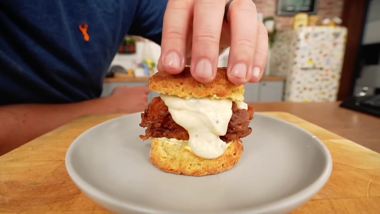 British cook tries American biscuit sandwiches and discovers what he's ...