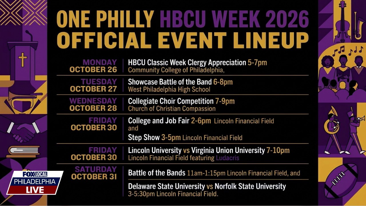 One Philly HBCU Week Kick off on Monday, October 26th