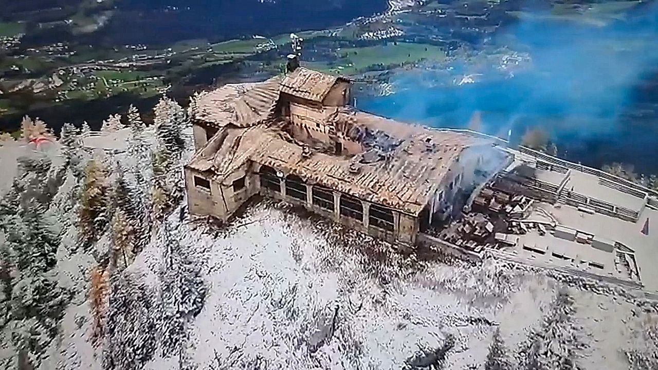 Fire engulfs Hitler's mountaintop Eagle's Nest retreat