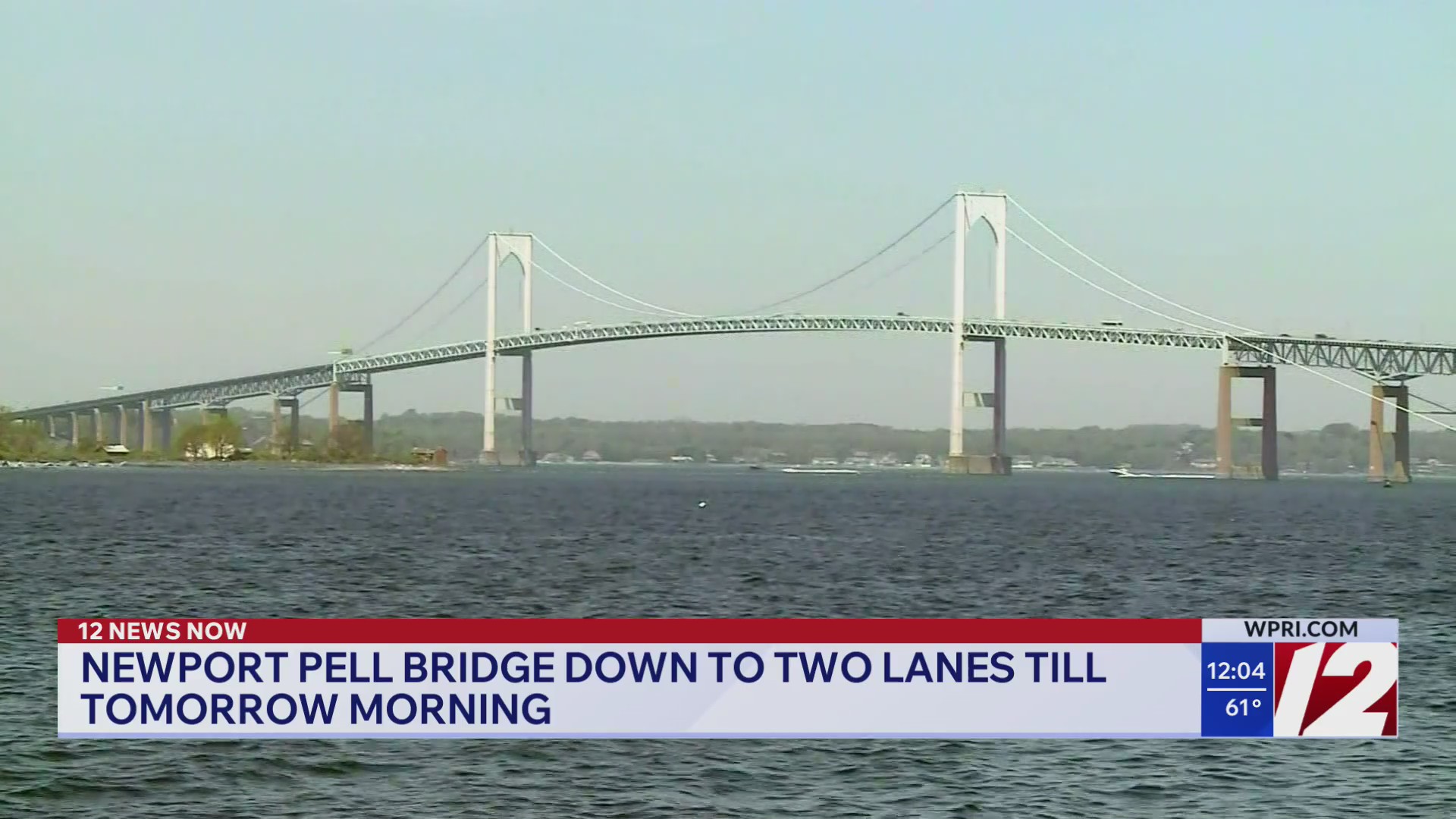 Heavily restricted travel begins on Newport Pell Bridge