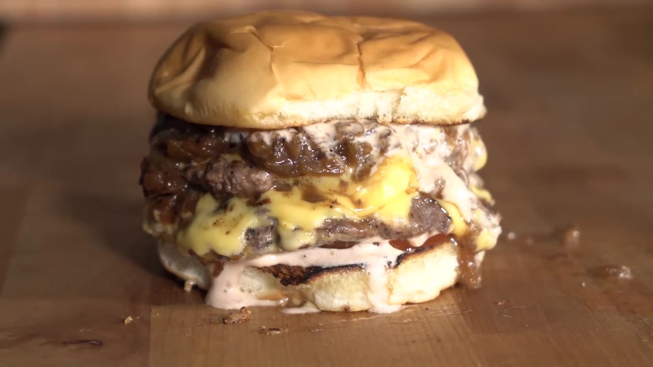In-N-Out animal style double-double at home