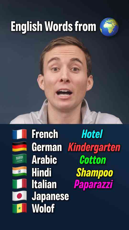 English words from around the world