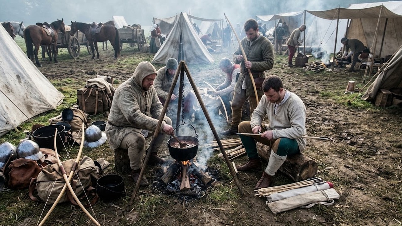 How English archers lived between battles on medieval campaigns
