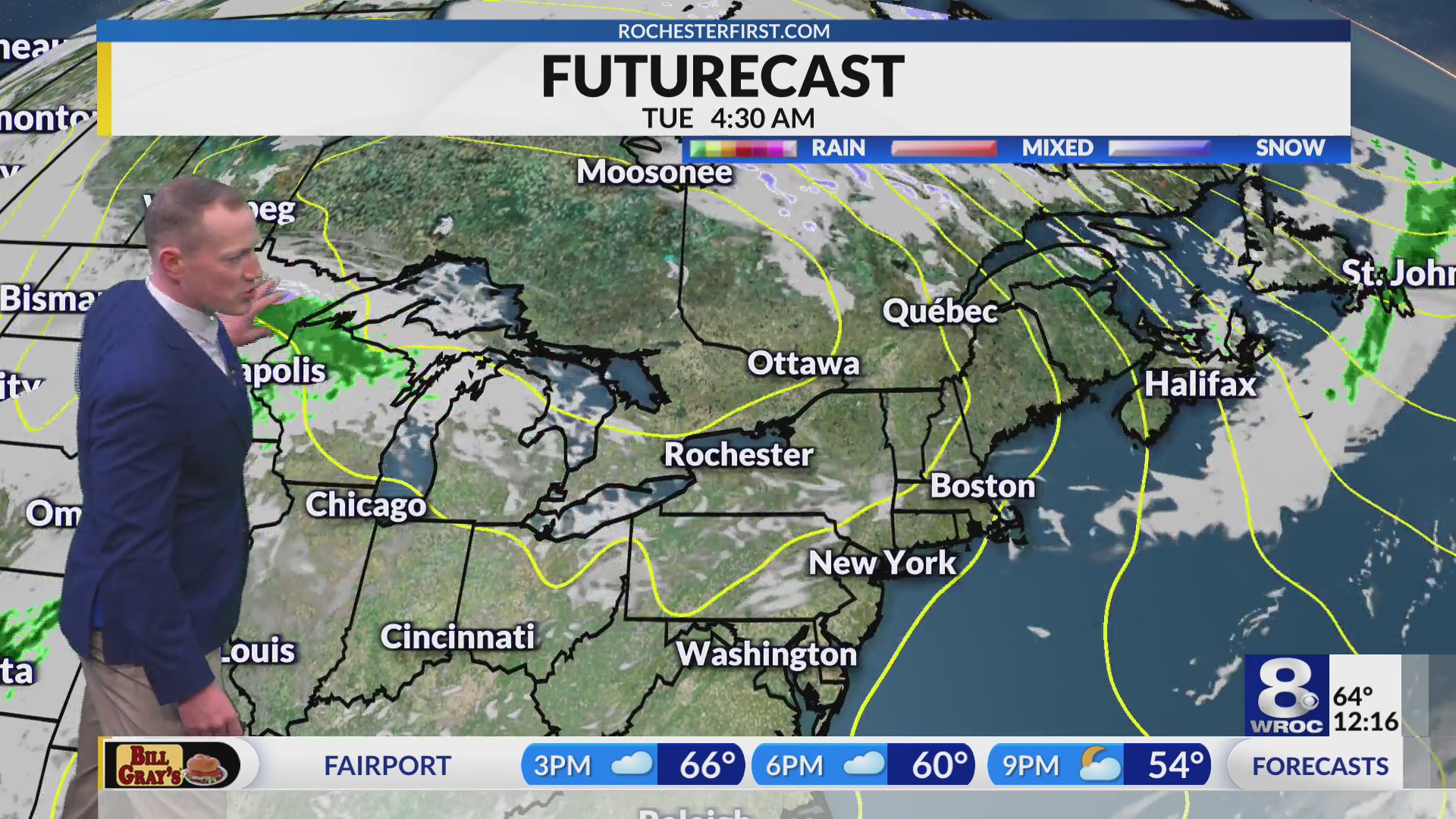 Monday afternoon forecast update