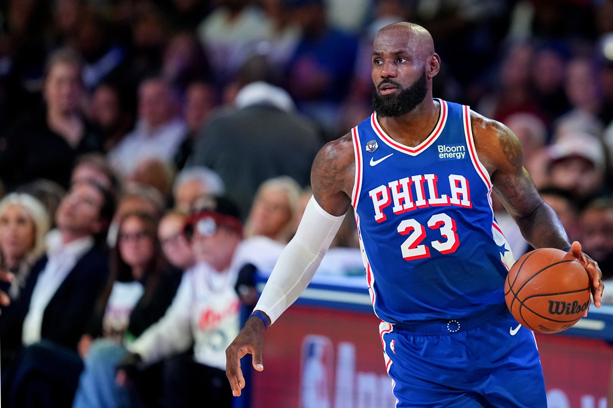 LeBron James references iconic press conference moment after 76ers loss
