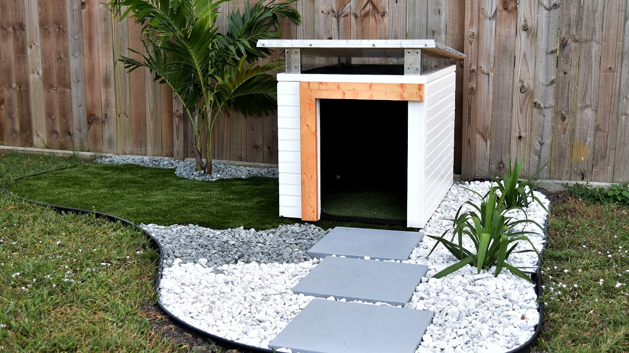 Backyard oasis: landscaping the dog house