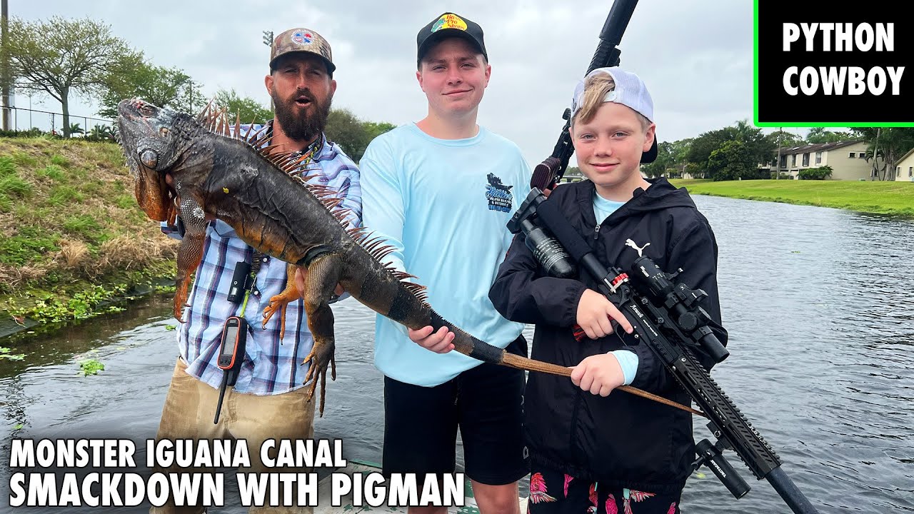Monster iguana canal smackdown with the Pigman family