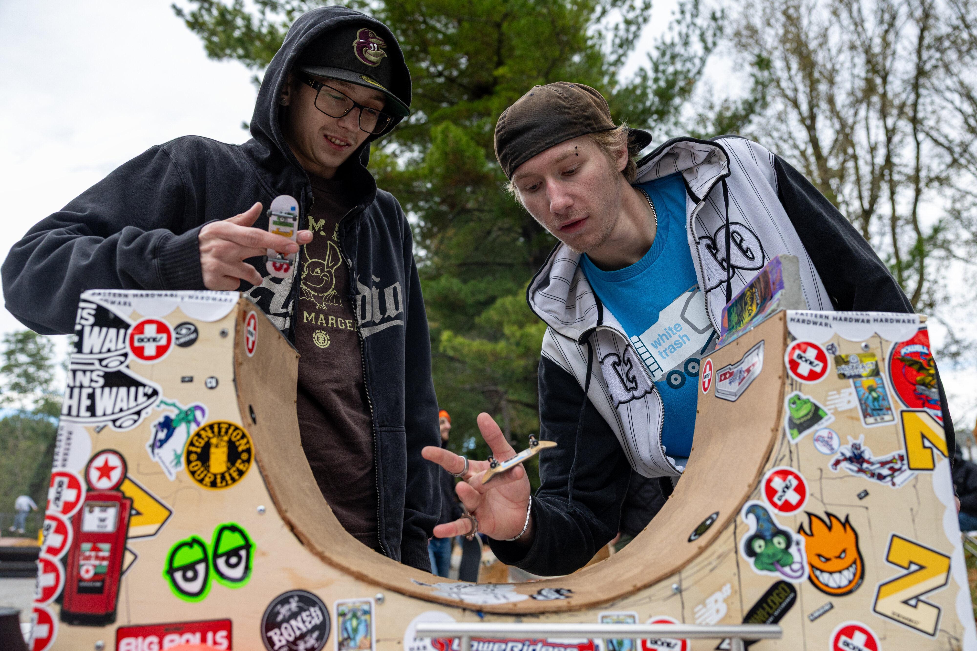 At a skateboarding competition in West Chester, young and old alike ...
