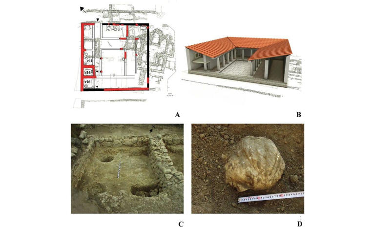 A Roman-era sculpture found beneath an ancient house reveals the face ...