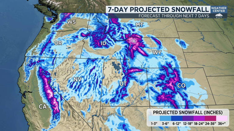 Winter is about to kick into high gear out west, widespread snow ...