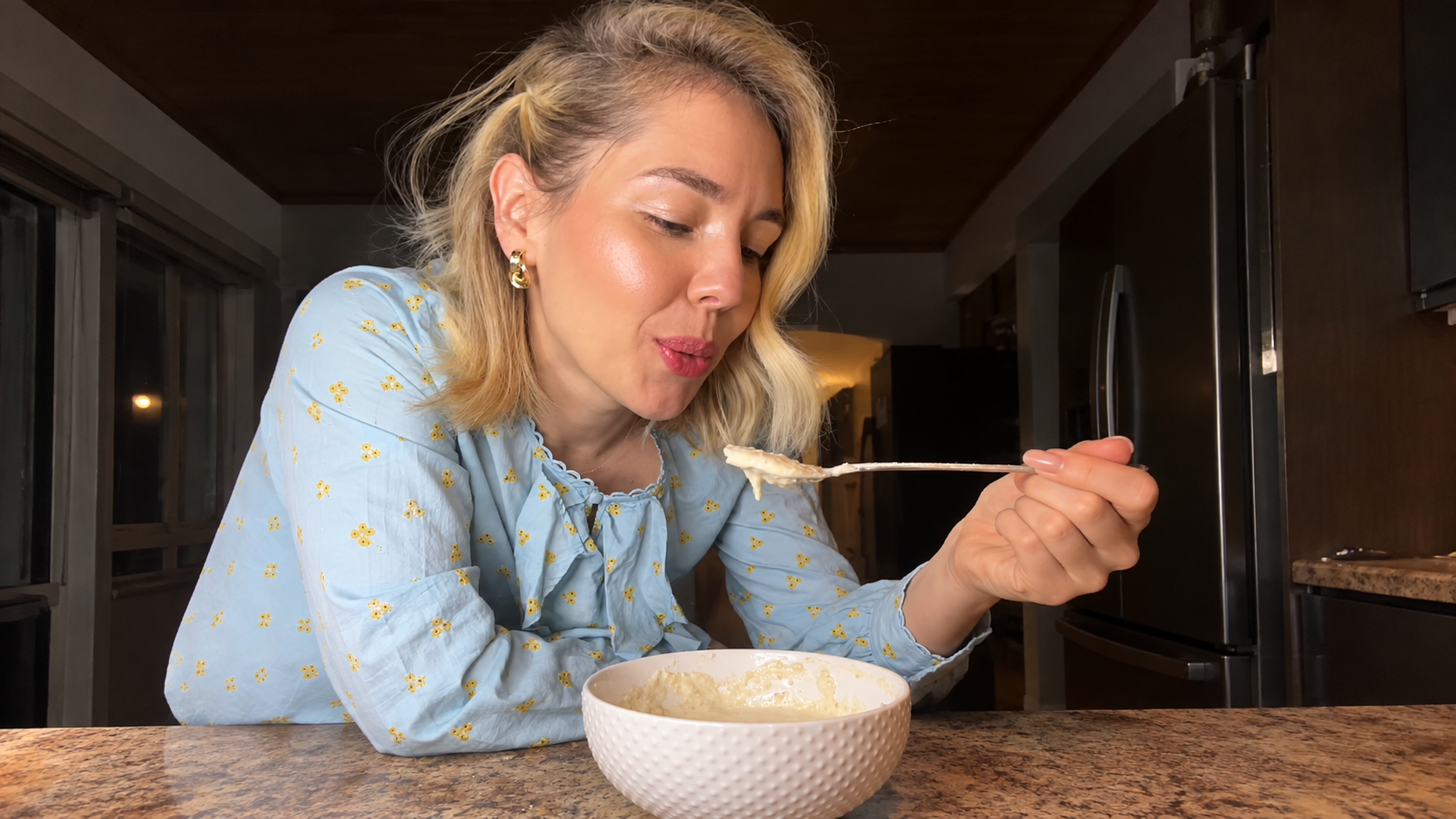 Warm porridge for breakfast