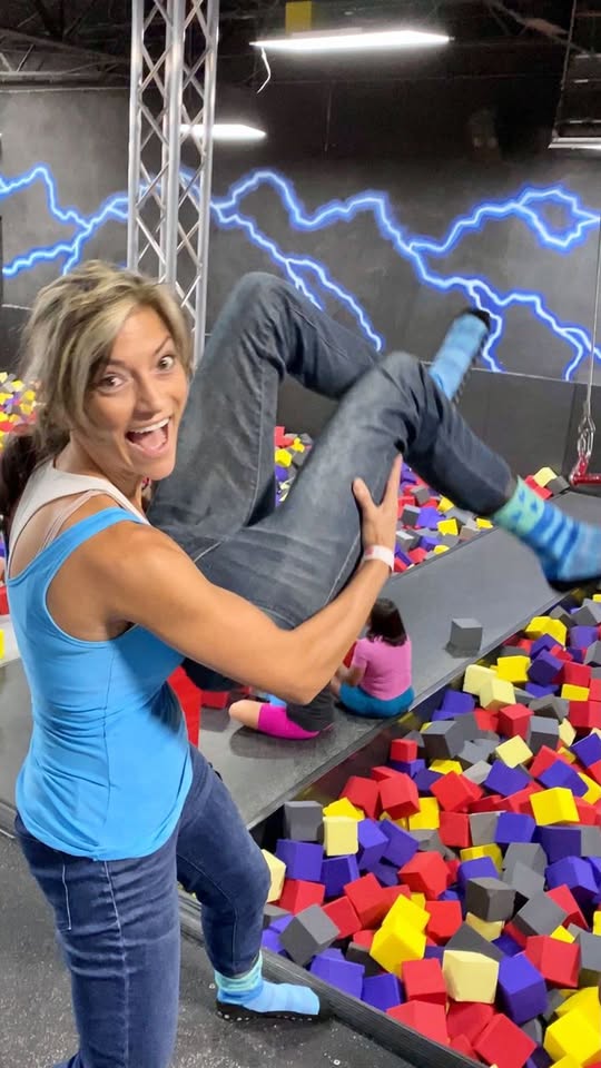 A trampoline park prank makes fake legs look real
