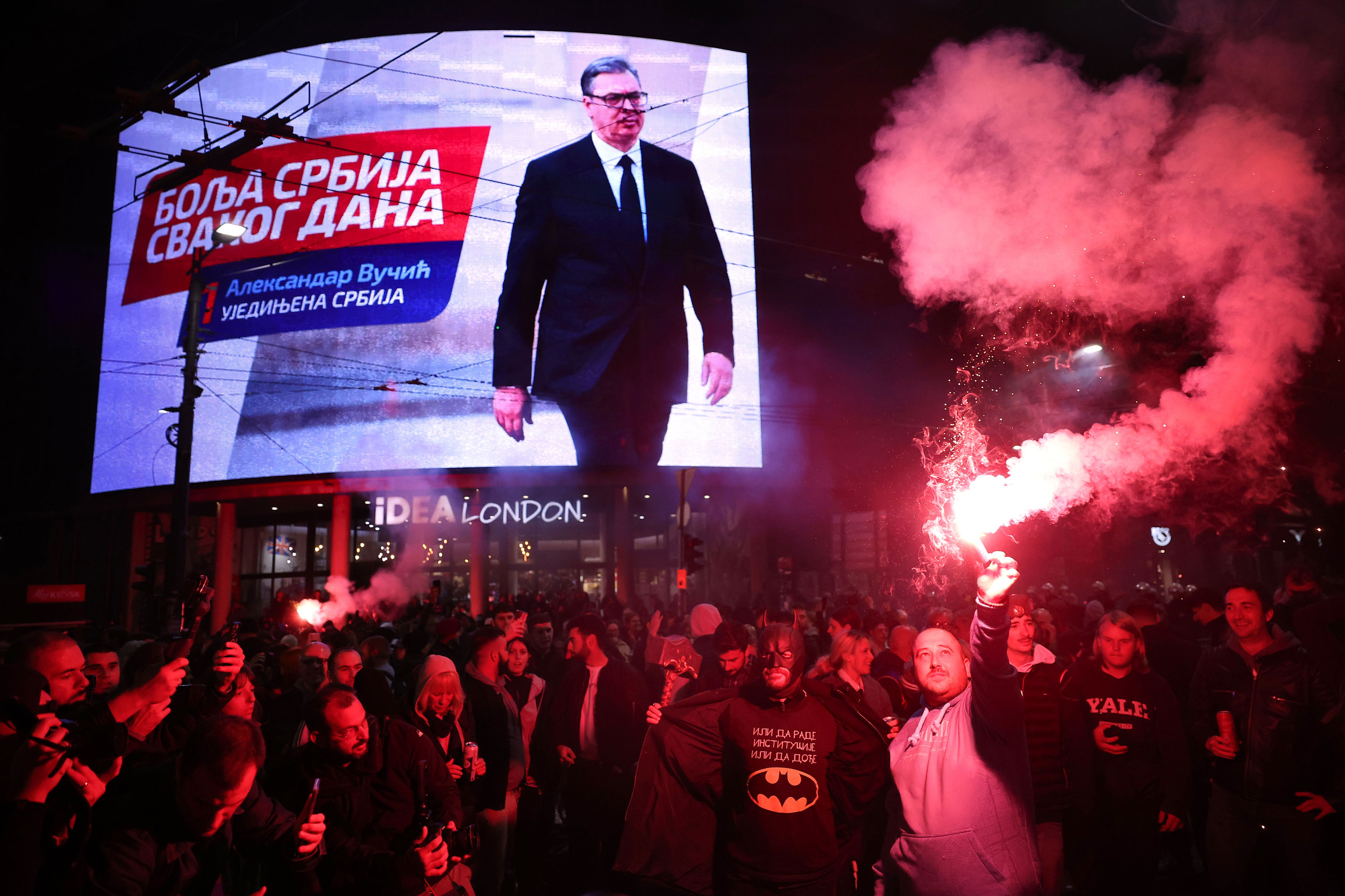 Joy in Belgrade as student-led movement wins in landslide